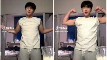 Raven Rigor Bakat Burat in Grey Shorts TikTok Video